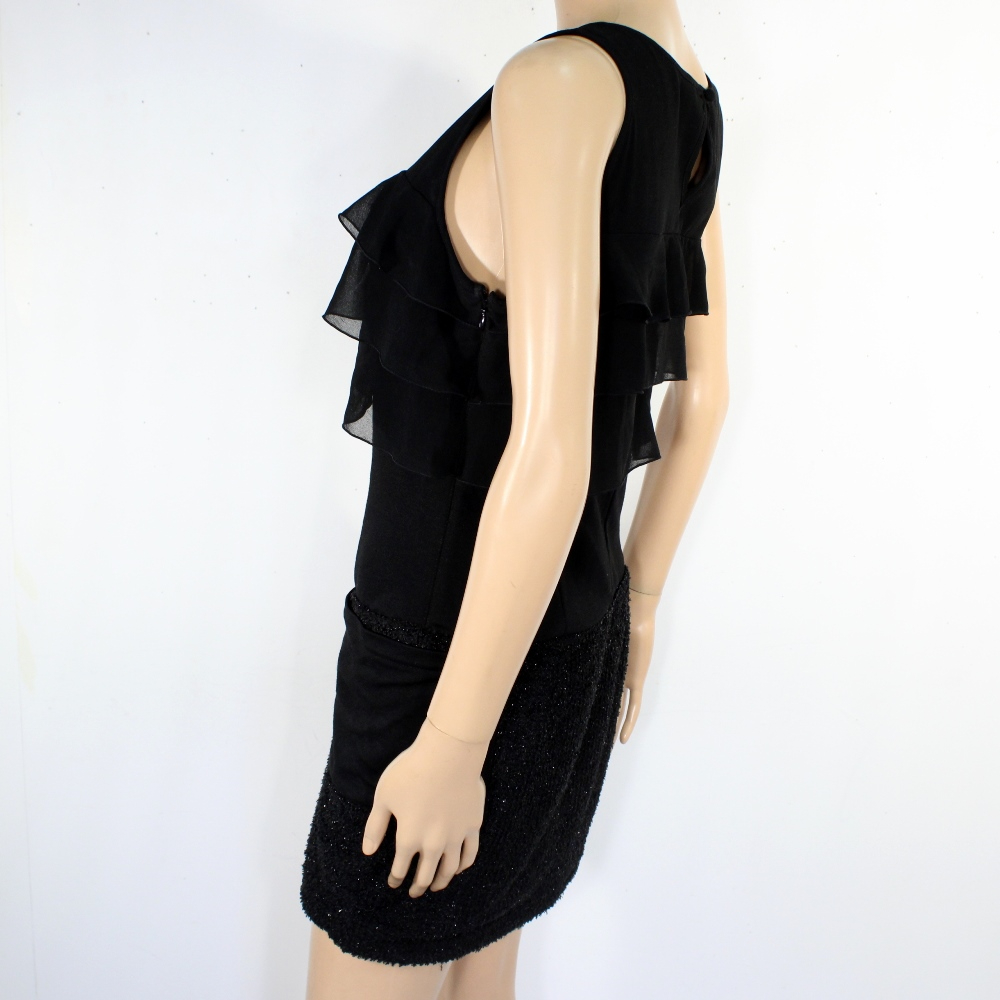 Robe De Soirée Noire MORGAN Taille Estimé M Bon état - Vue 4 - 